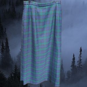 Virgin Wool Dark Academia Grunge Schoolgirl Skirt